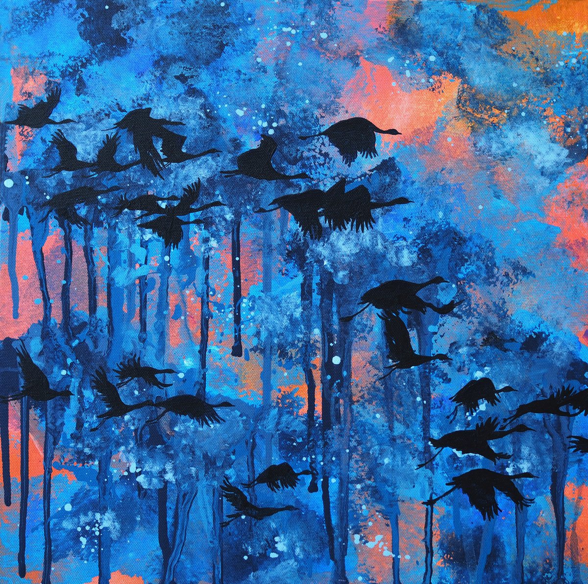 Migratory birds by Delnara El