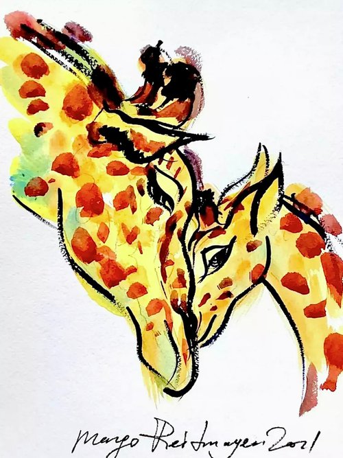 Giraffes #2 by Morgana Rey