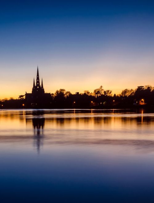 Sunset through the spires by Michelle Williams Photography