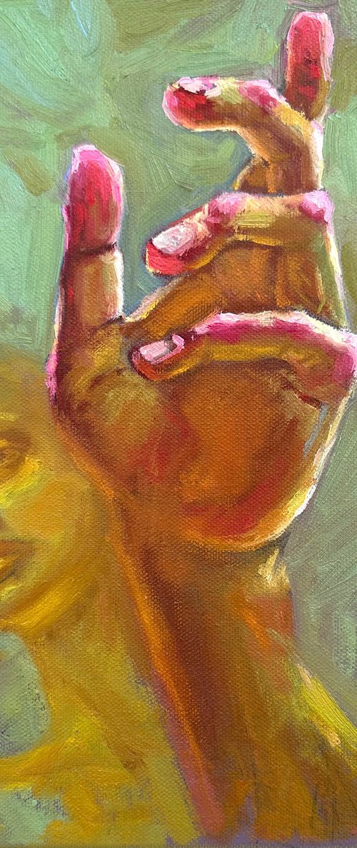 Human's hand by Anna Bogushevskaya