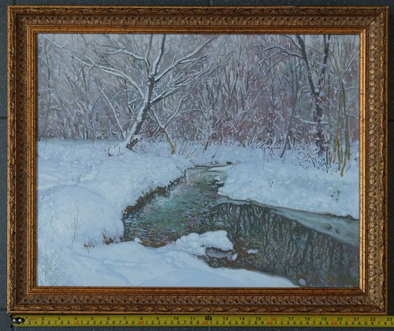 January snow on the Chertanovka River