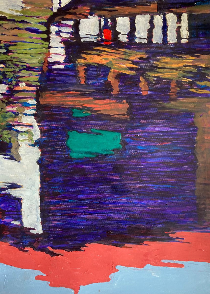 River Reflections By John Cottee, 22 X 30, Artwork For Sale On Artfinder