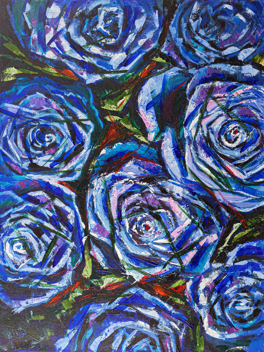 Blue Roses by Catherine Varadi