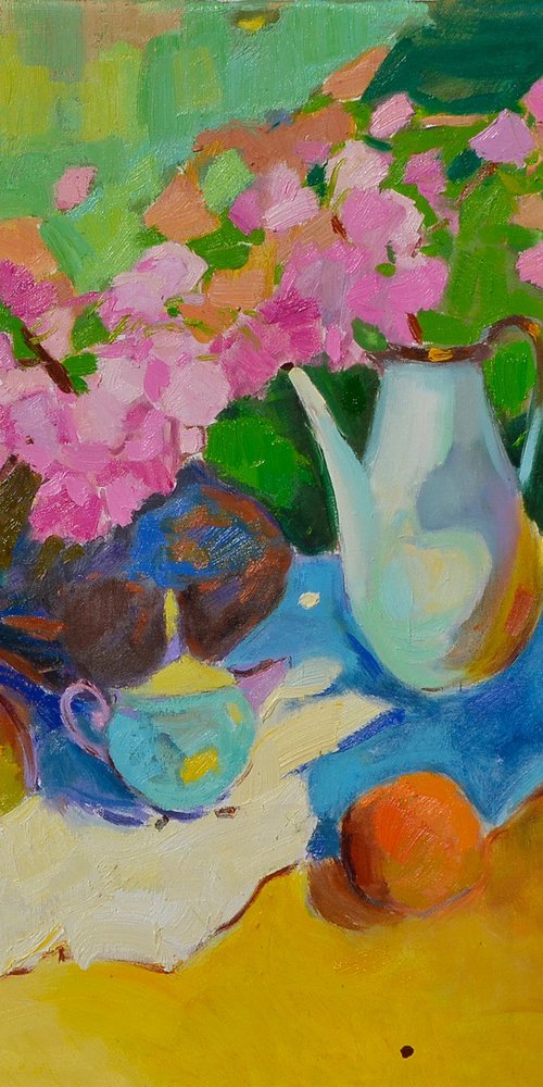 Sakura and Tea by Alexander Shandor