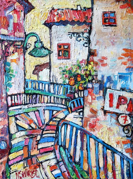 Steps in Cudillero.