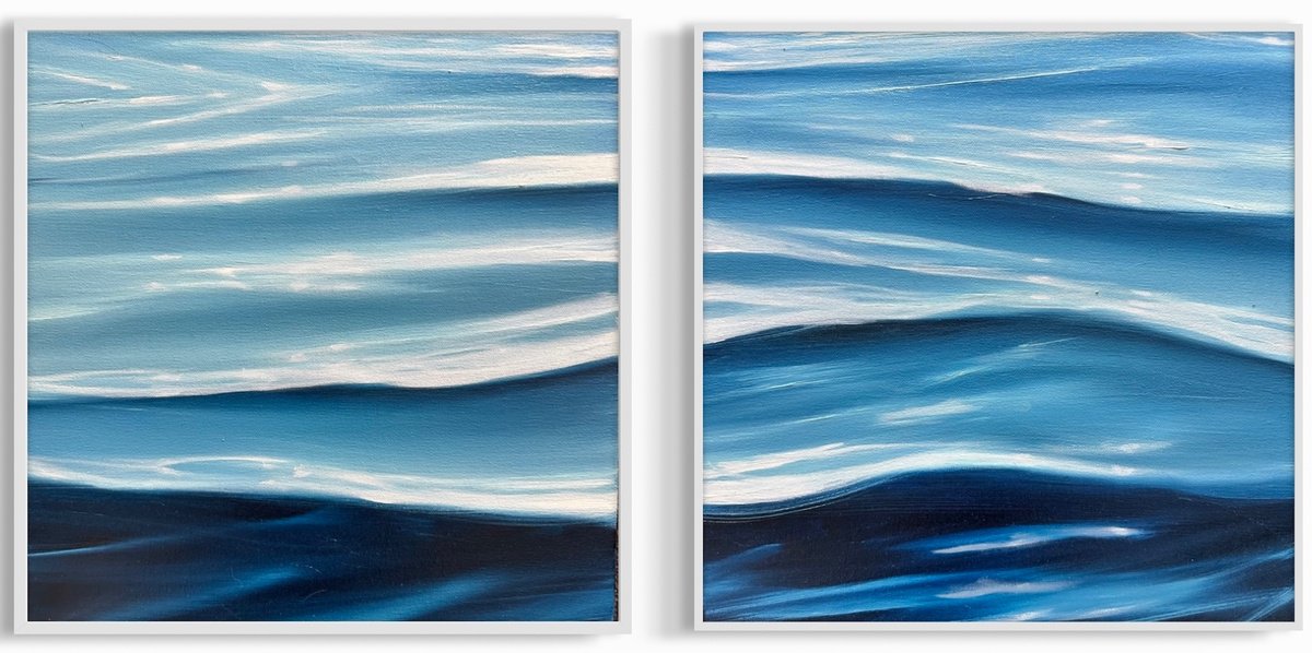 Surrealistic Landscape Oil Painting By Alanah Jarvis, 32 X 17, A Brilliant Change, Original Artwork