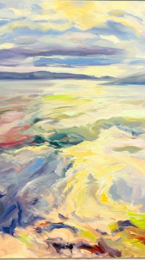 Sunlight Swirling On The Marshes by Philippa Headley