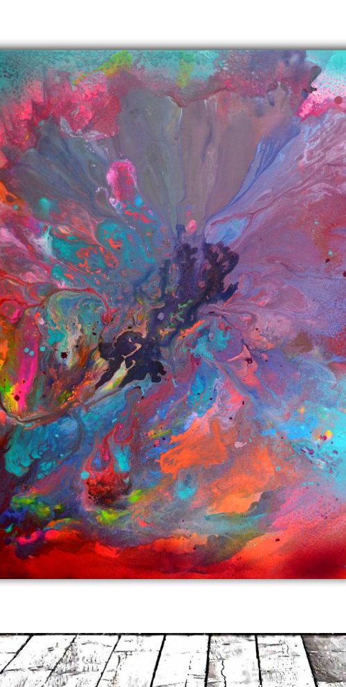 The Last Beauty I - XL Big Painting, Large Abstract - Large Painting - Ready to Hang, Office Hotel and Restaurant Wall Decoration by Soos Tiberiu