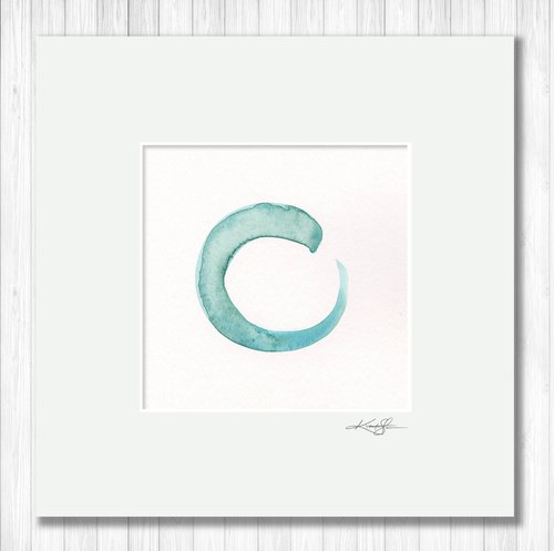 Enso Serenity 74 - Enso Abstract painting by Kathy Morton Stanion by Kathy Morton Stanion