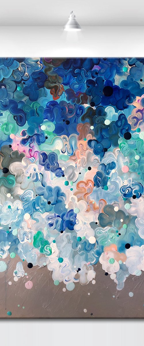 ‘Motus oceanum' - 42x42" by Tatiana Georgieva