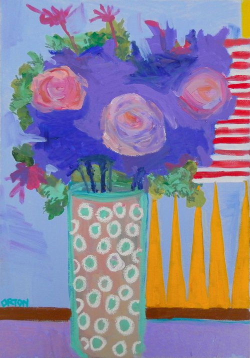 Still Life Flowers In Vase 5 by Andrew Orton
