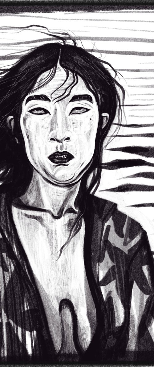 Set of 12 limited prints from "States and emotions" series. by Maria Egorova