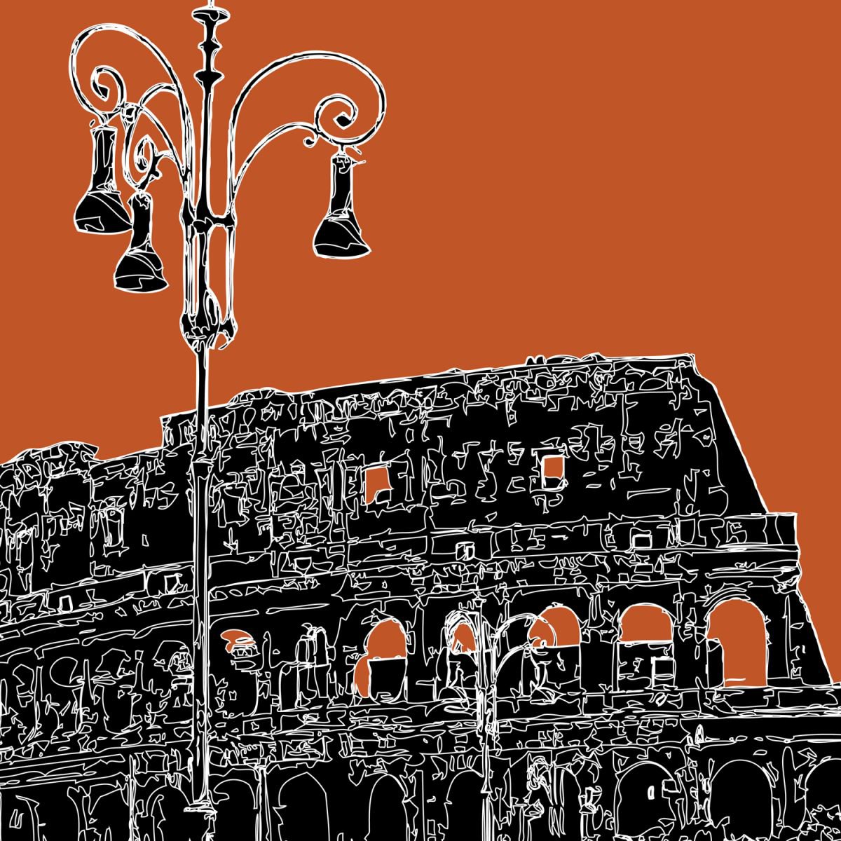 Lamp by The Colosseum by Keith Dodd
