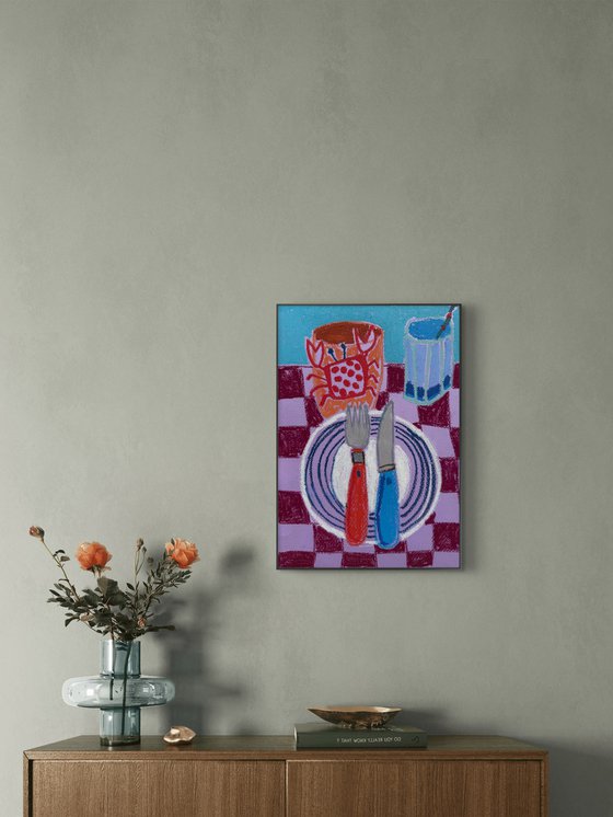 Colorful Crab Still Life
