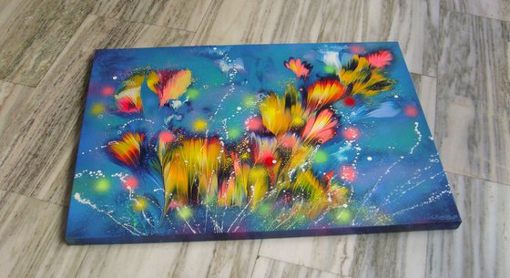 ”Evening Floral Breeze”  27.5" x 39.4" (70 x 100 cm)