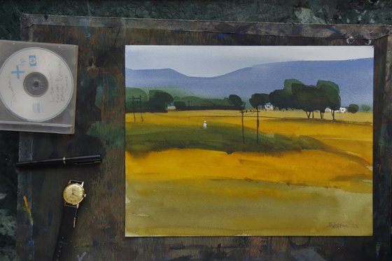 Indian yellow, summer light 1