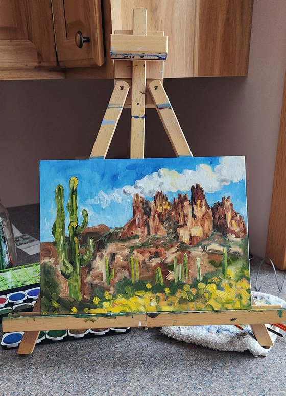 "Superstition Mountains" - Landscape