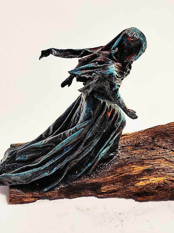 "Towards the wind" Unique sculpture