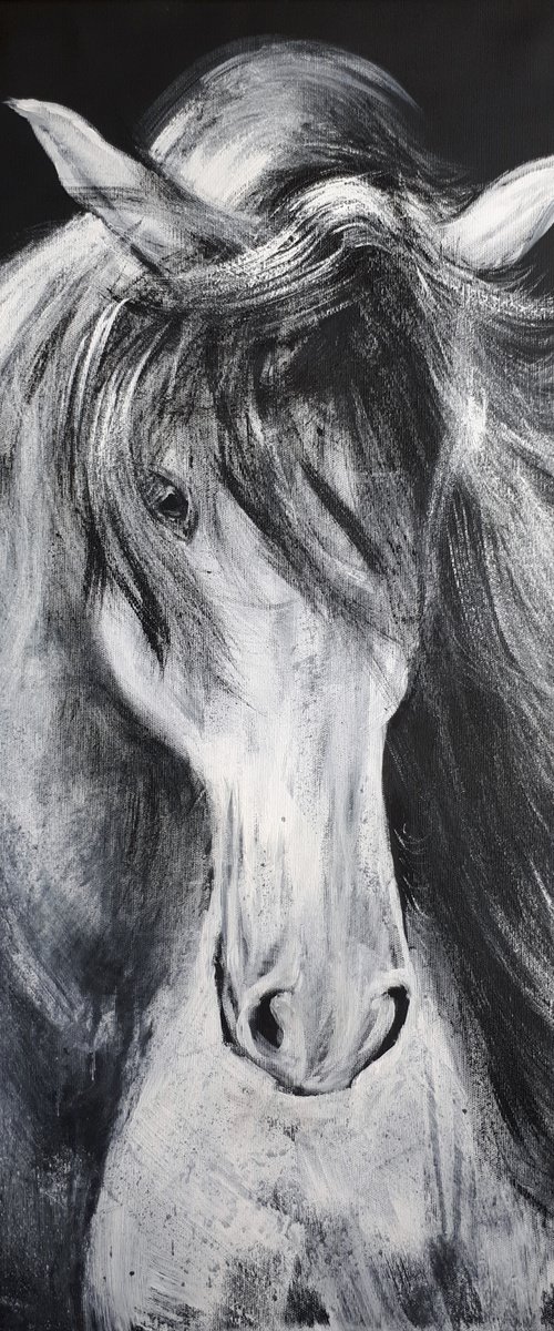 Horse 1  /  ORIGINAL ACRYLIC PAINTING by Salana Art