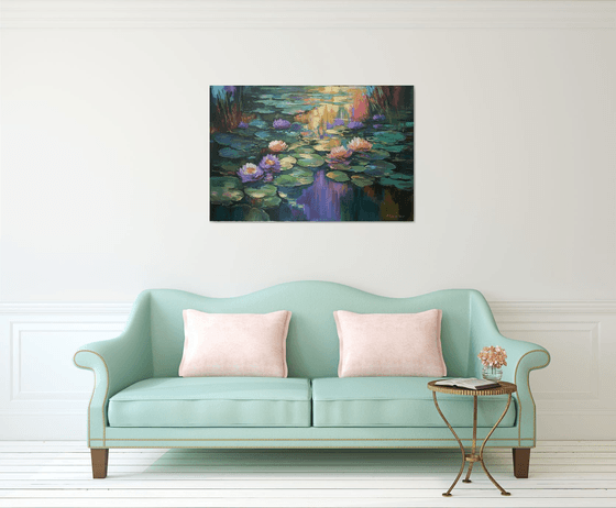 Giverny's Purple Evening