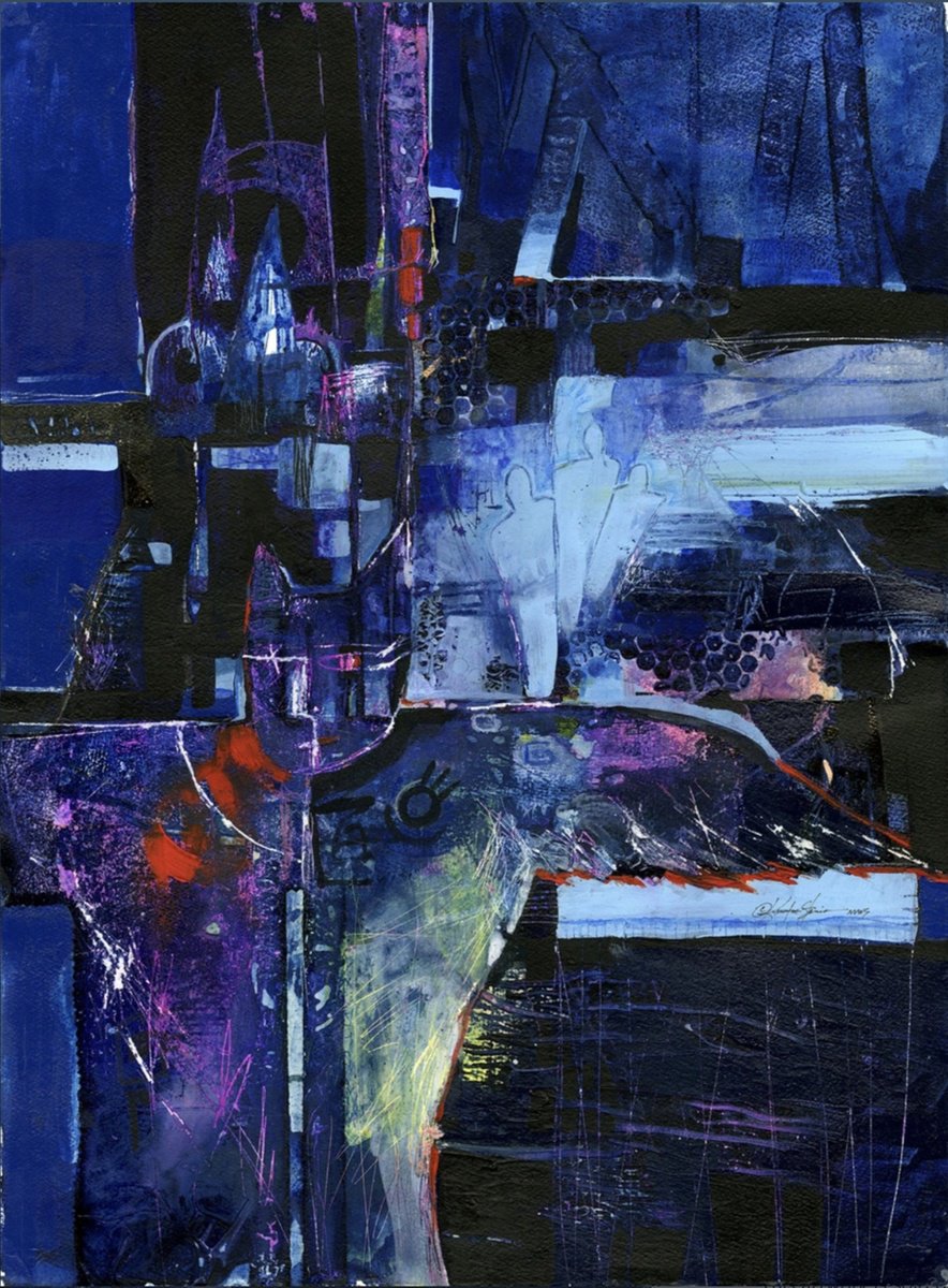 Expressive Painting , Ancient Spirits By Kathy Morton Stanion, 22 X 30, Artwork For Sale On Artfinder