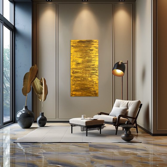 Golden Fire 50x100x2 cm