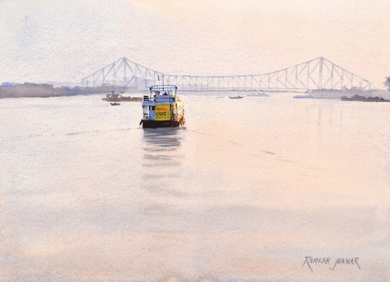 A 'cozi' ride on the Hooghly