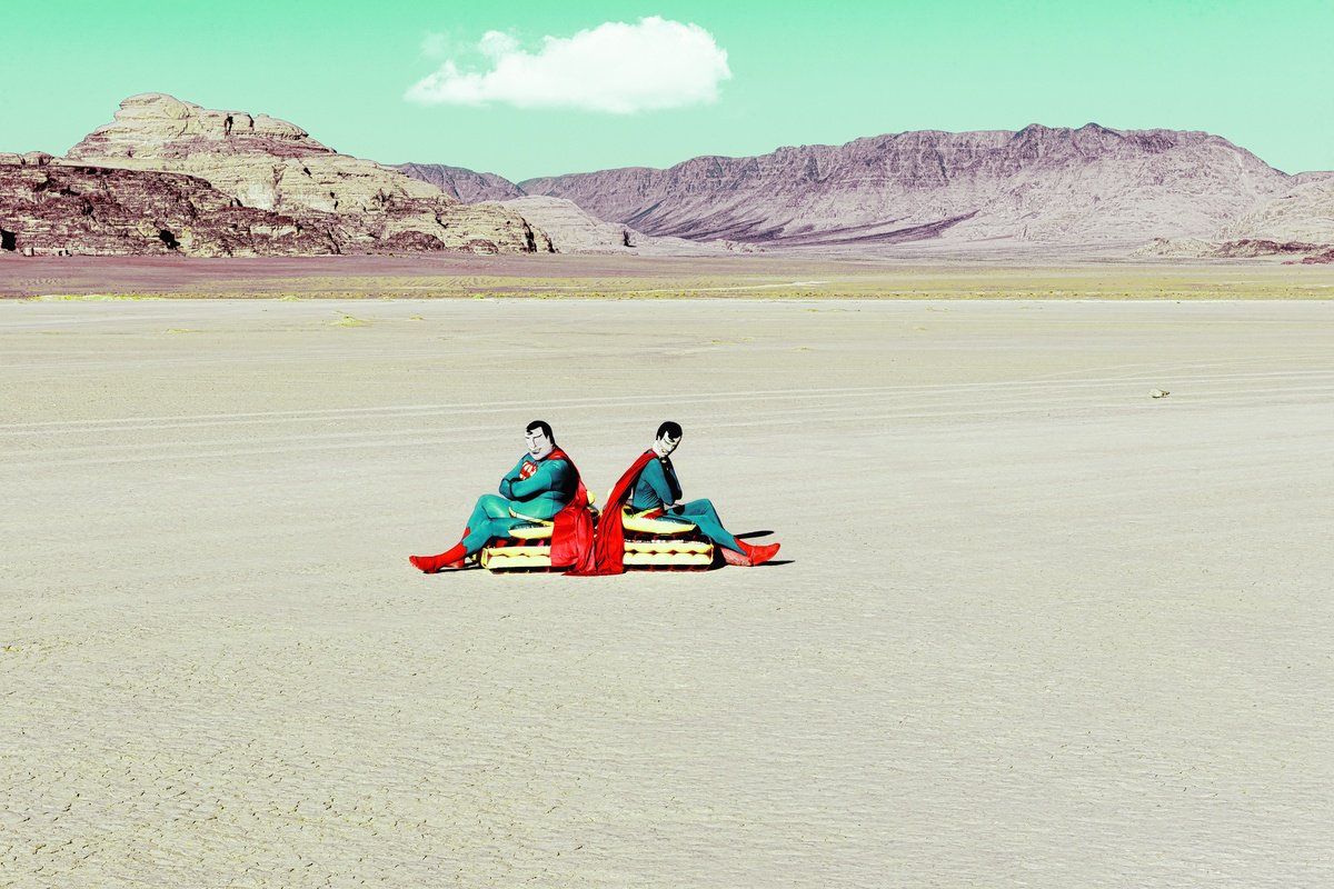 Surrealistic Portrait Photograph By Tabita Pietsch, 32 X 22", Superheroes, Original Artwork