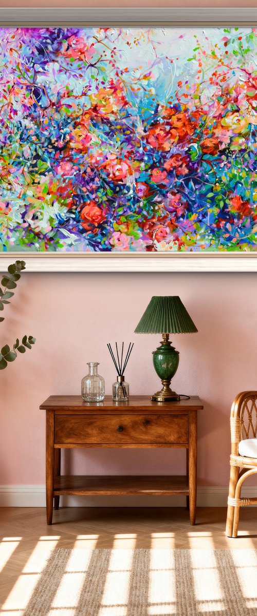 Roses scattered by the breeze by Soos Roxana Gabriela