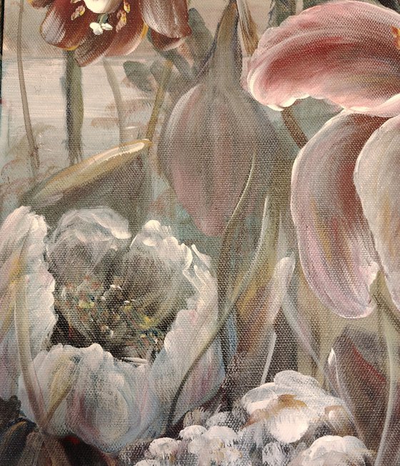 The Friendly Flower Family. Diptych.