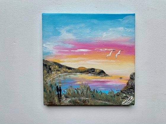 Sunrise over Lulworth Cove