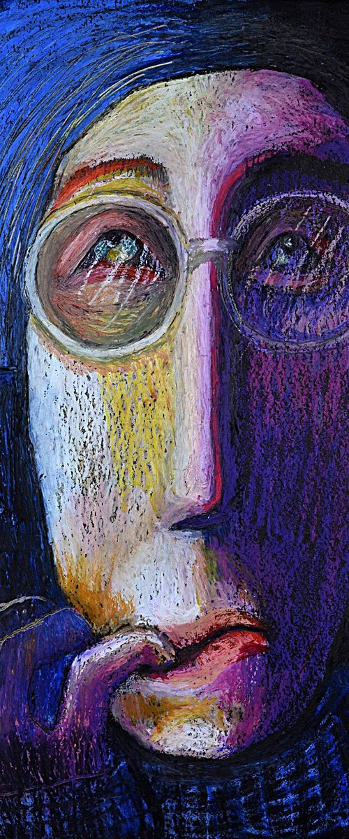 Angst (Mounted and Framed) by Zhana Viel
