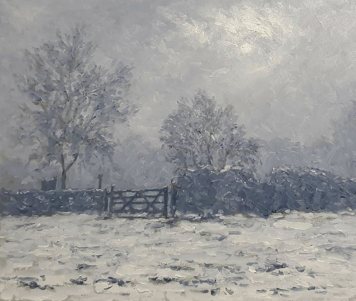 misty snow scene by Colin Ross Jack