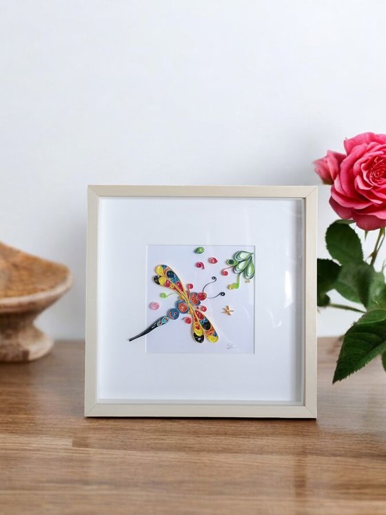 Dragonfly in Quilling