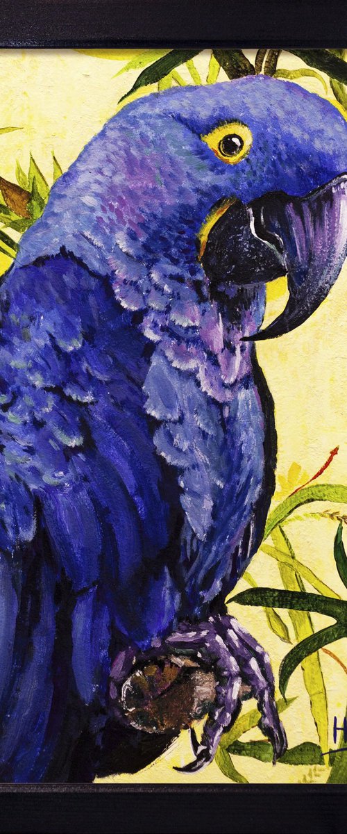 Blue parrot by Aleksandr Neliubin