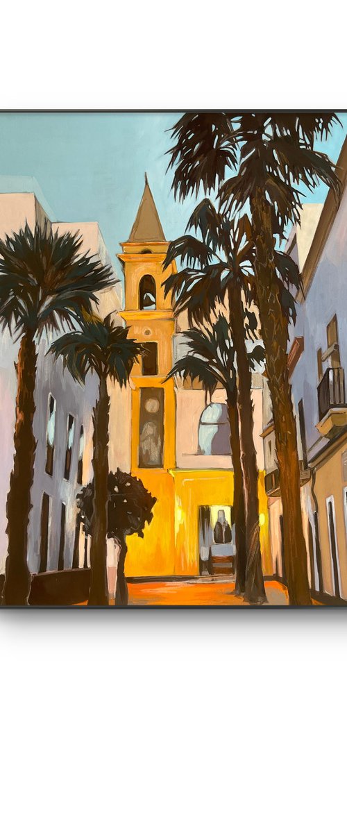 Palm trees near the chapel by Guzel Min