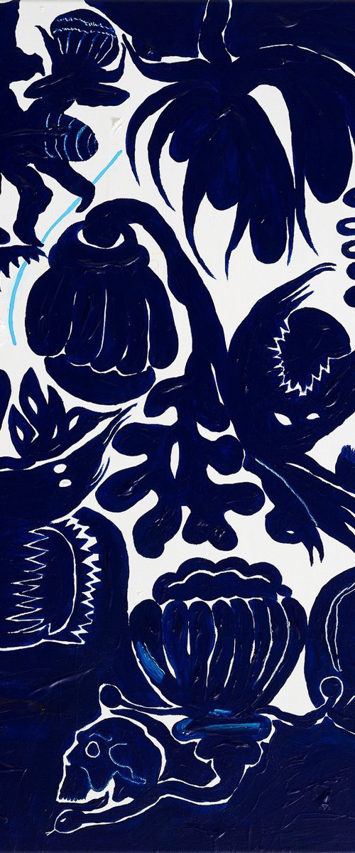 In a Blue Garden, Dreaming by Heidi P