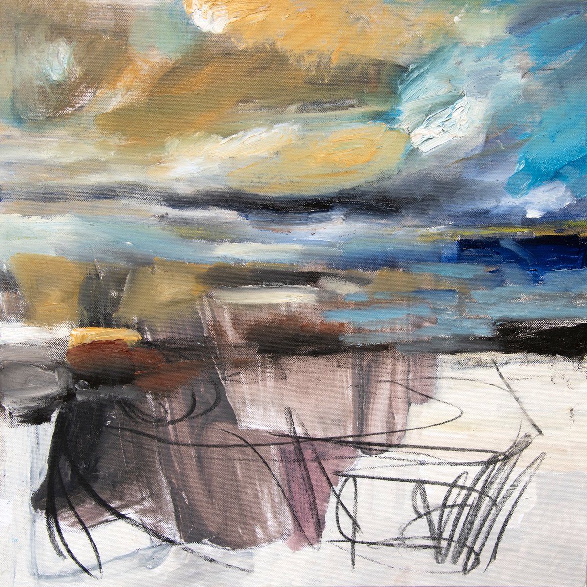 Moorland Snowstorm By Elizabeth Anne Fox, 24 X 24, Artwork For Sale On Artfinder