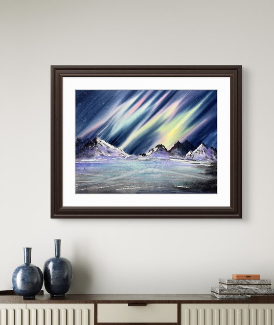 Winter Aurora Boreale Lapland