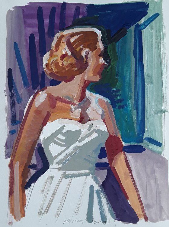 Cannes 1955 - evening dress