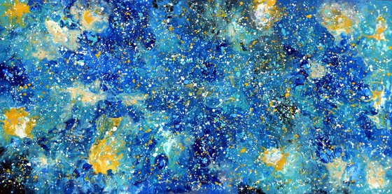 Blue Abstract - Large Abstract Painting