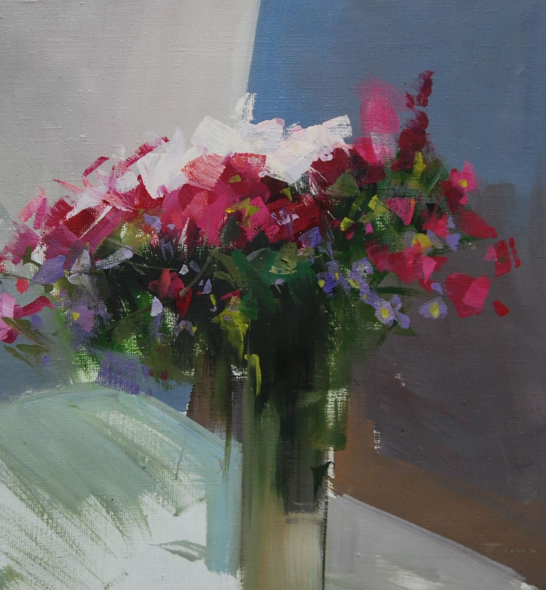 Modern flower painting - Freshness II by Yuri Pysar