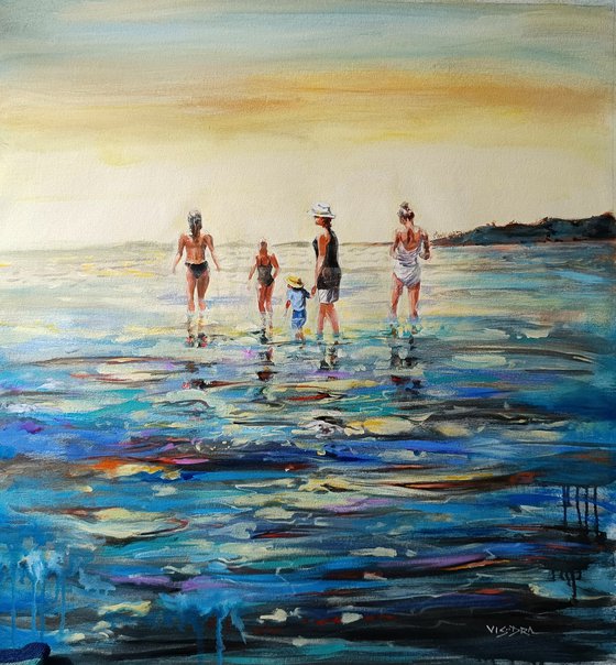 beach people - 37x40in