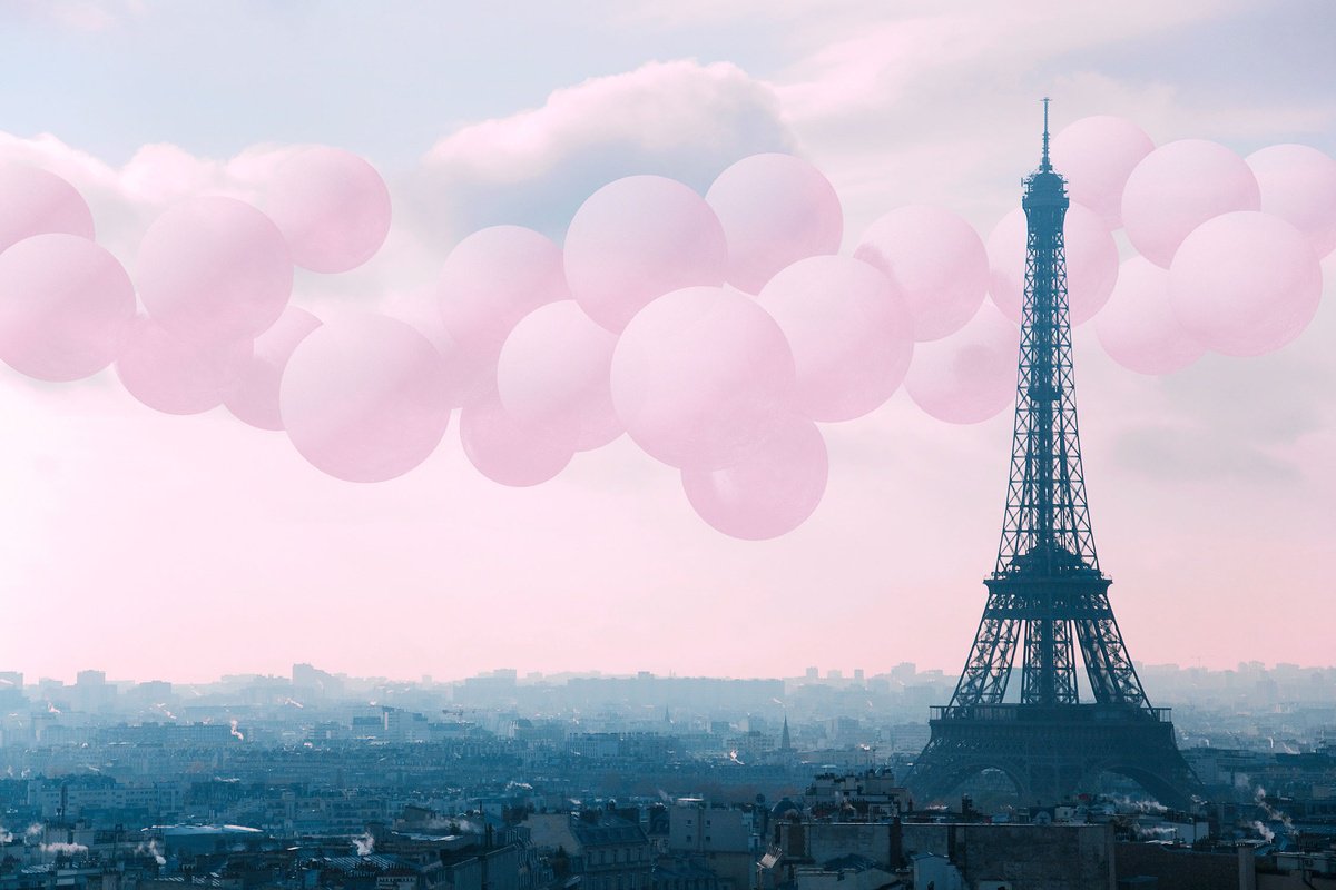 Impressionistic Landscape Photograph By Journey Gong, 25 X 17", Paris On My Mind, Original Artwork