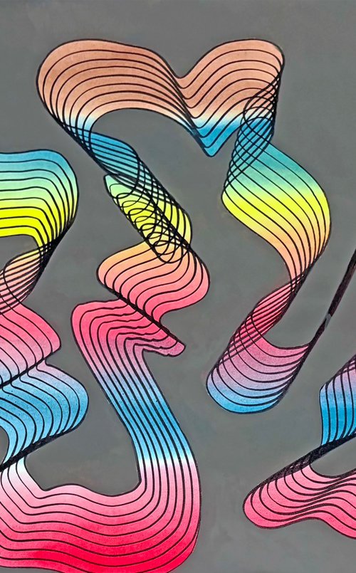 Prismatic ribbon by Sumit Mehndiratta
