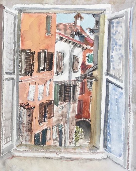 A window to Rovinj