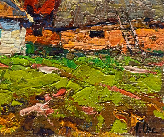 Sunny day in the village