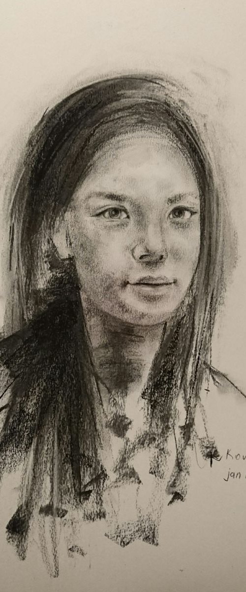 Portrait of a girl by Katerina Kovalova