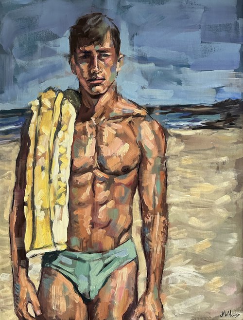 Male naked at the beach by Emmanouil Nanouris
