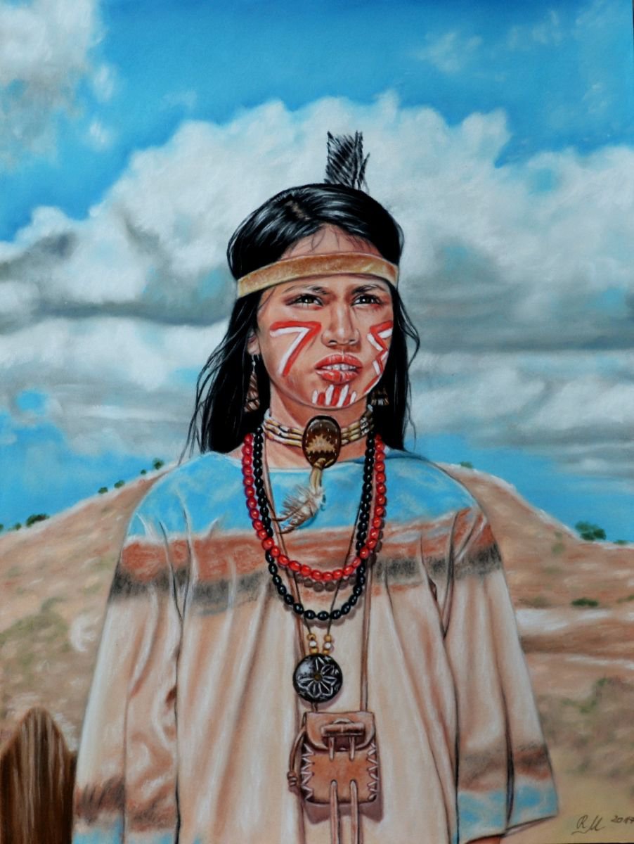 Photorealistic Pastel Drawing , Spirit Of The Hawk By Monika Rembowska, 13 X 18, Artwork For Sale On Artfinder